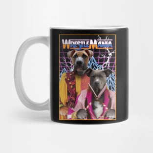 Wrestling Dogs Mug